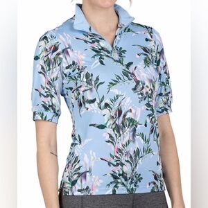 NWT Kastel Denmark Shawna Canal Floral‎ Shirt